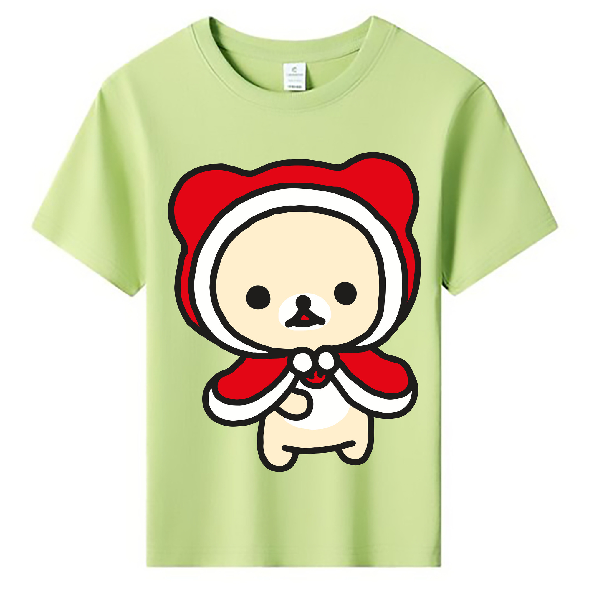 （画像用） リラックマ リラックマ キイロイトリ Rilakkuma Korilakkuma Kiiroitori 綿100％キッズTシャツ（フロントプリント）